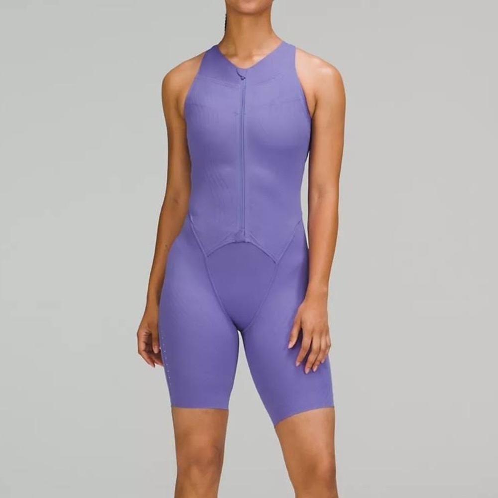 NWT lululemon athletica SenseKnit Running Jumpsuit In Charged Indigo Size 2